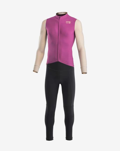 Equipación Finisseur Pro Race Skin Thermal 2 lila beige negro