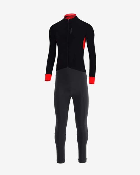 Equipación Finisseur Pro Thermal Recycled negro rojo
