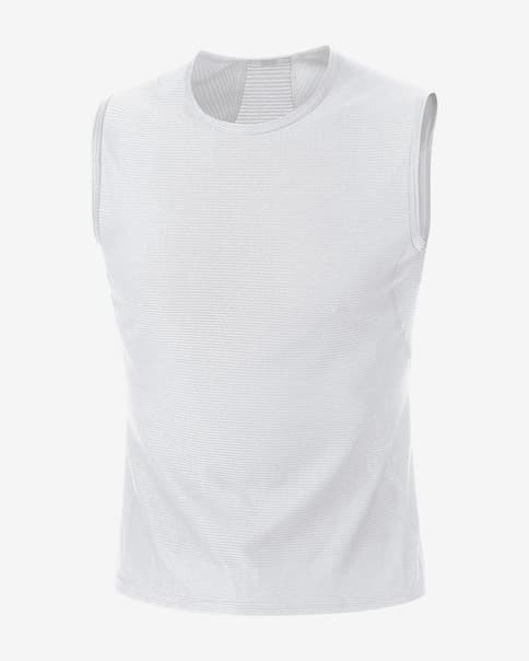 Camiseta interior Gore Wear Base Layer sin mangas blanco