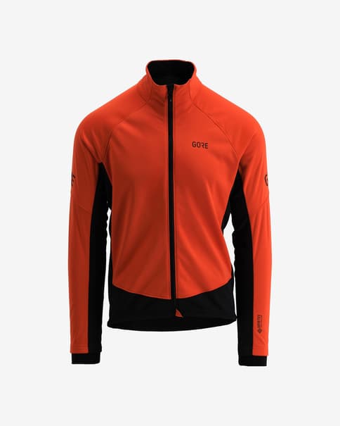 Chaqueta Gore Wear C3 Thermo GORE-TEX INFINIUM™ rojo anaranjado negro