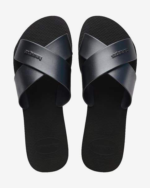Chanclas Havaianas Aqua Metallic negro puro mujer