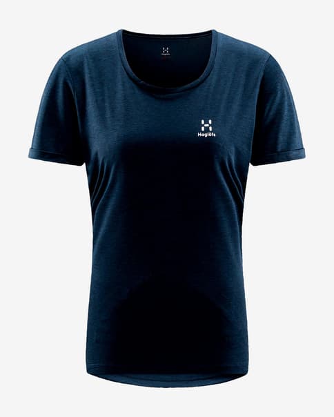 Camiseta Haglöfs Ridge Hike manga corta azul noche mujer