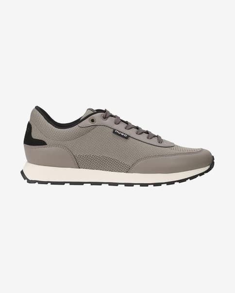 Chaussures HUGO Icelin Runn Knit gris noir