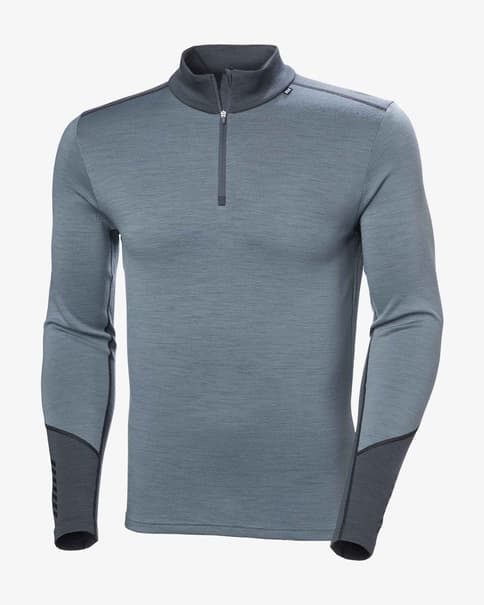 Camiseta interior Helly Hansen Lifa Merino Midweight Half Zip azul grisáceo