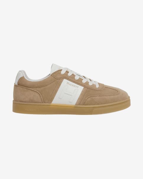 Zapatillas Hackett Harper Heritage beige blanco