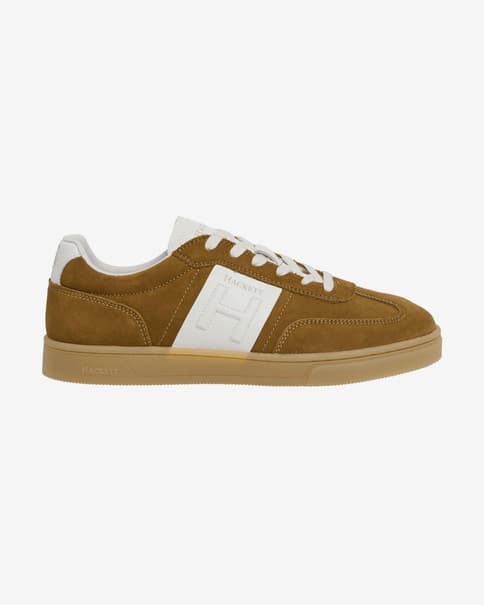 Zapatillas Hackett Harper Heritage marrón blanco