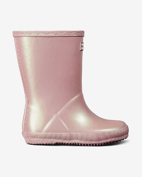 Botas Hunter First Nebula rosa junior