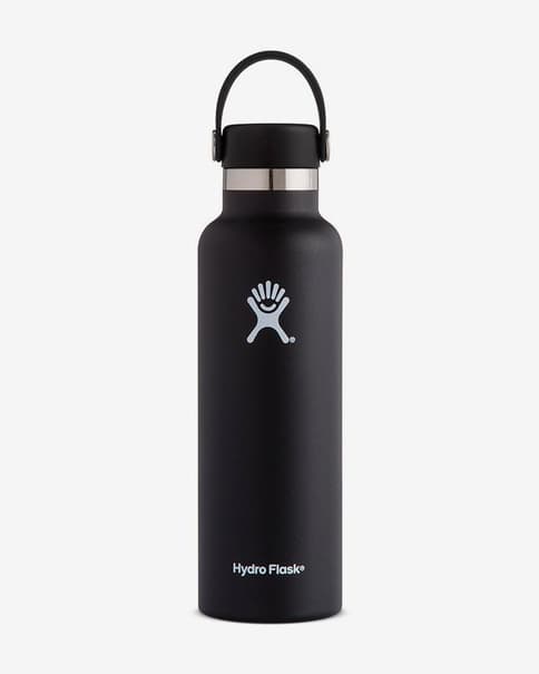 Borraccia Hydro Flask 21 oz Standard Mouth con tappo Standard Flex Cap nero