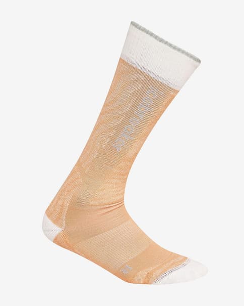 Calcetines Icebreaker Ski+ Light Mountain Contour naranja mujer