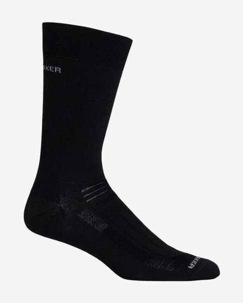 Calcetines Icebreaker Hike Ultra Light Liner Crew negro