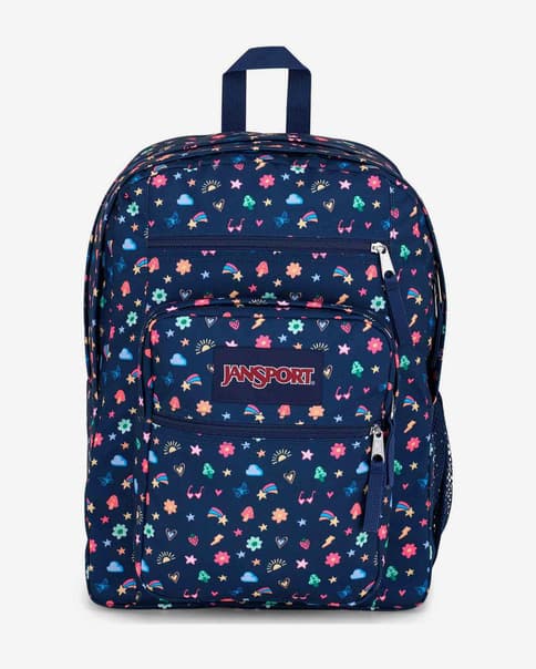 Mochila JanSport Big Student 34L azul marino rosa