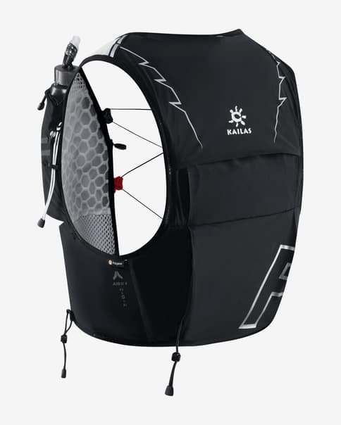 Chaleco hidratación Kailas Fuga Air 8 negro mate blanco