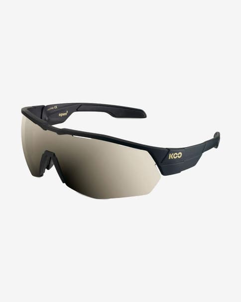 Gafas KOO Open Cube Black con lente Gold Mirror