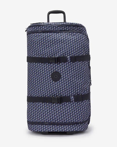 Maleta Kipling Aviana Printed L 95L azul marino blanco