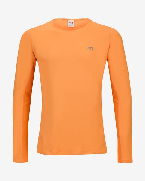 Camiseta Kari Traa Nora 2.0 manga larga naranja mujer