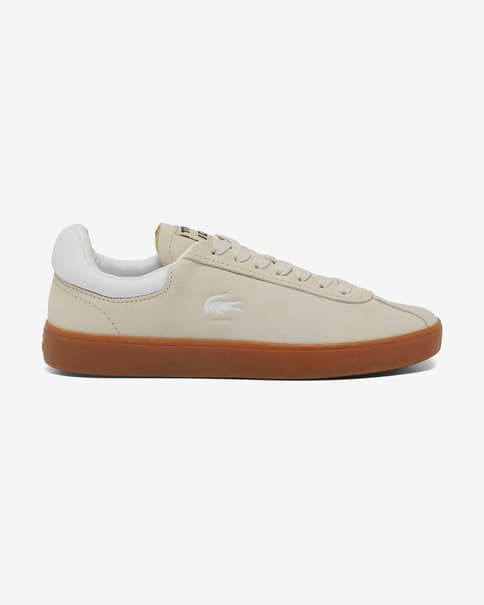 Zapatillas Lacoste Baseshot beige marrón mujer