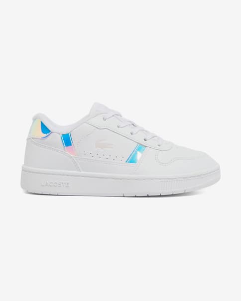 Zapatillas Lacoste T-Clip Set blanco puro azul rosa infantil