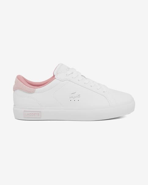 Zapatillas Lacoste Powercourt blanco puro rosa claro mujer
