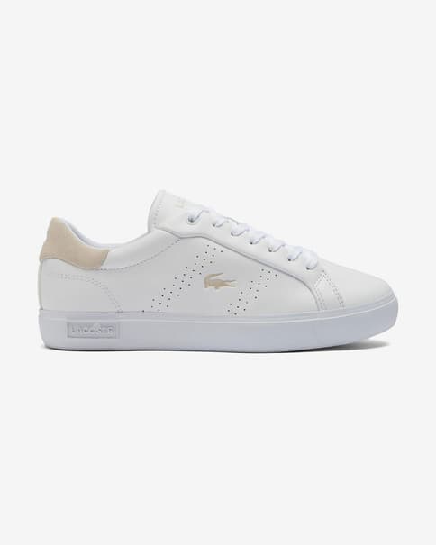 Zapatillas Lacoste Powercourt 2.0 blanco puro beige mujer