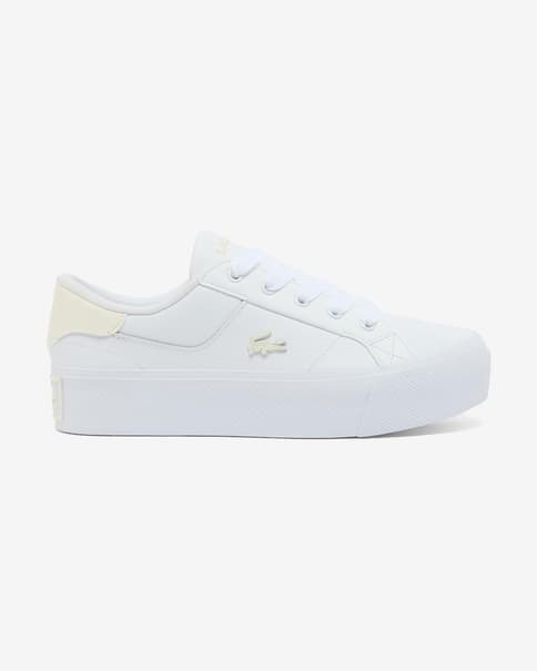Zapatillas Lacoste Ziane Platform blanco amarillo mujer