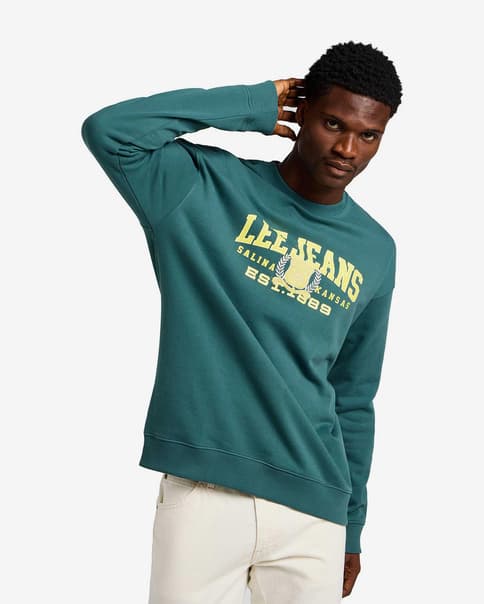Sudadera Lee Varsity verde