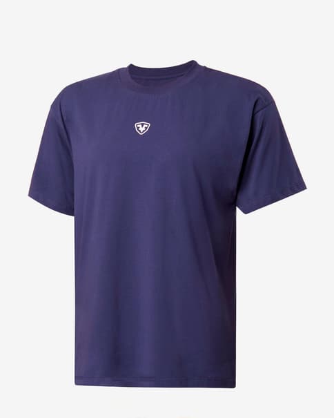 Camiseta Leffort Training Oversized manga corta azul marino