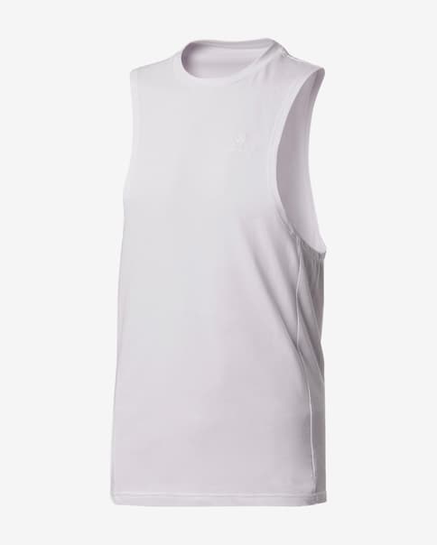 Camiseta Leffort Training Tank Top Oversized sin mangas blanco