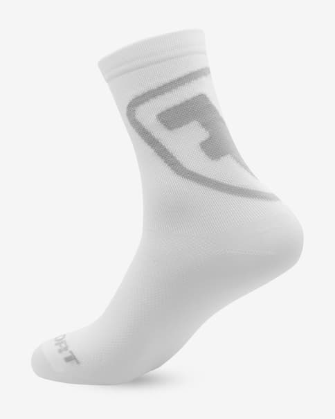 Calcetines de compressión Leffort Crew Light blanco gris