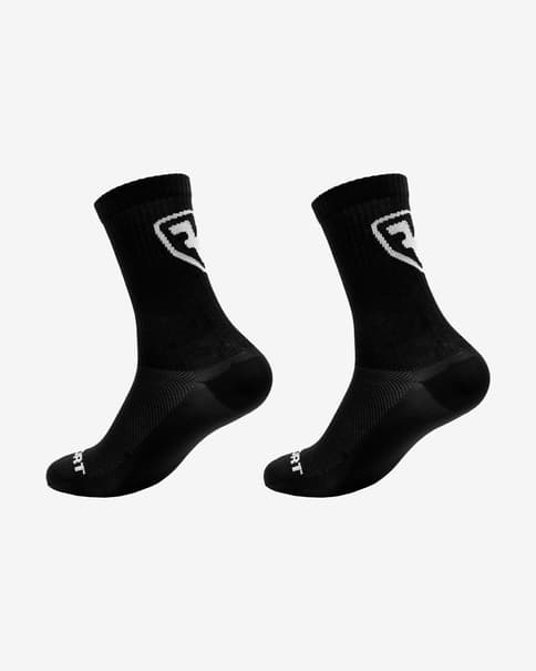 Pack calcetines de compressión Leffort Crew negro (2 pares)