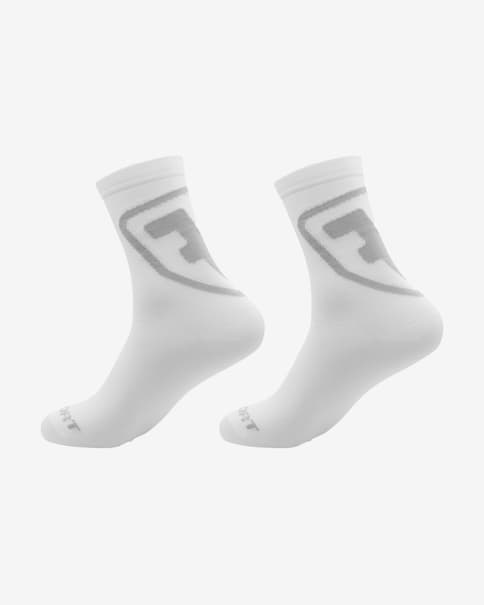 Pack calcetines de compressión Leffort Crew Light blanco (2 pares)