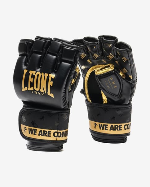 Guantes Leone 1947 MMA DNA negro dorado