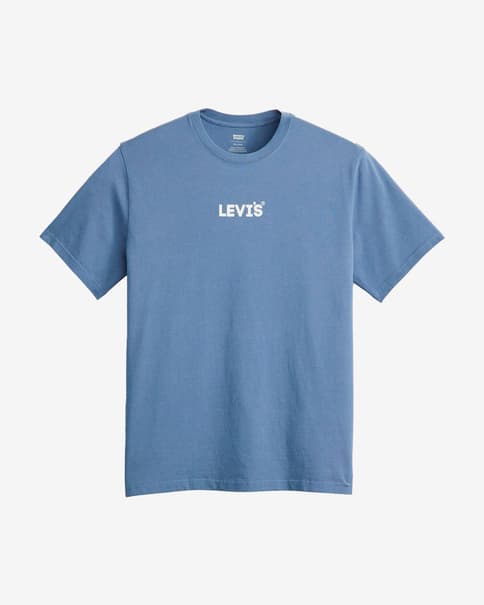 Camiseta Levi's Relaxed Fit manga corta azul marino blanco