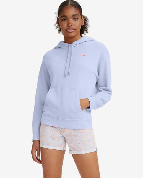 Levi's Standard hoodie licht lila rood dames