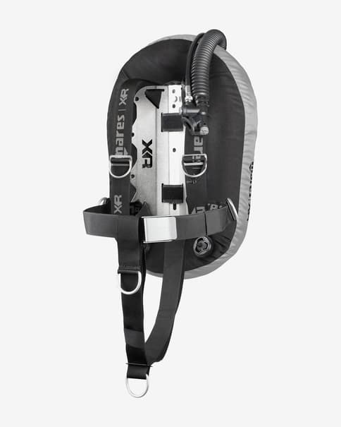Ala buceo Mares High Volume Single Backmount Set gris negro