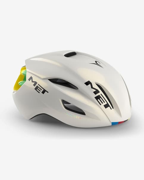 Casco MET Manta MIPS blanco arcoíris