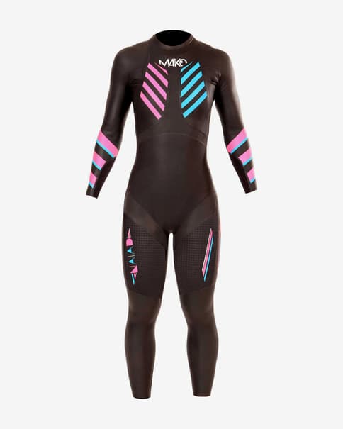 Mako Naiad 3.0 zwart roze blauw badpak