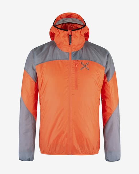 Chaqueta con capucha Montura Vertigo Hybrid naranja gris