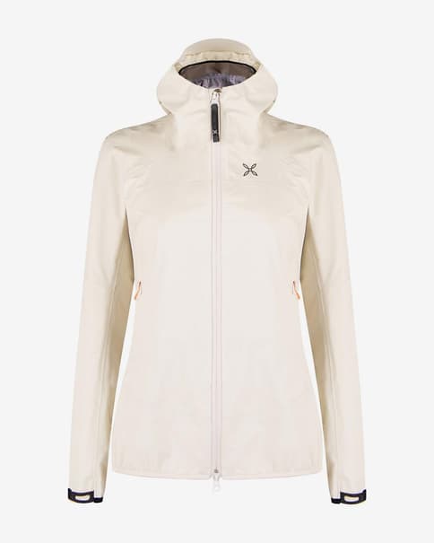 Chaqueta con capucha Montura Upland 3L blanco perla mujer
