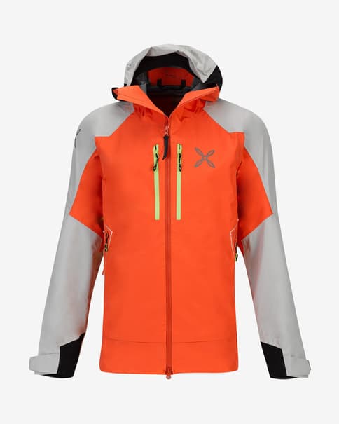 Chaqueta con capucha Montura Cliff GORE-TEX naranja gris
