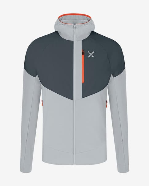 Chaqueta con capucha Montura Spitze Maglia gris