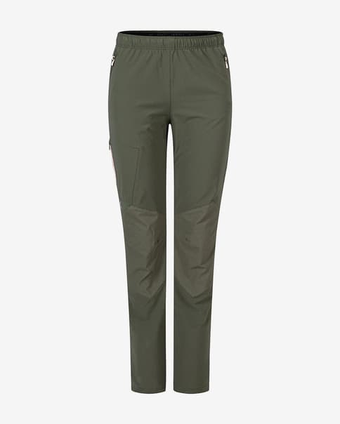 Pantalón largo Montura Spitze verde cromo negro mujer