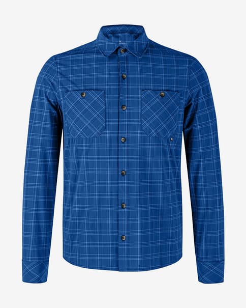Camisa Montura Dolomiti manga larga azul eléctrico