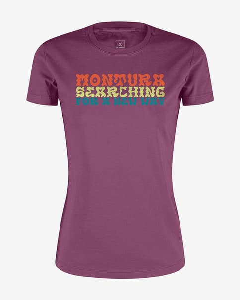 Camiseta Montura Woodstock manga corta lila mujer