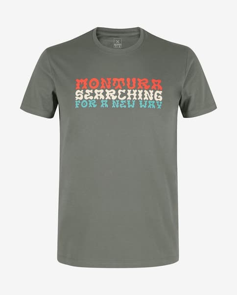 Camiseta Montura Woodstock manga corta gris