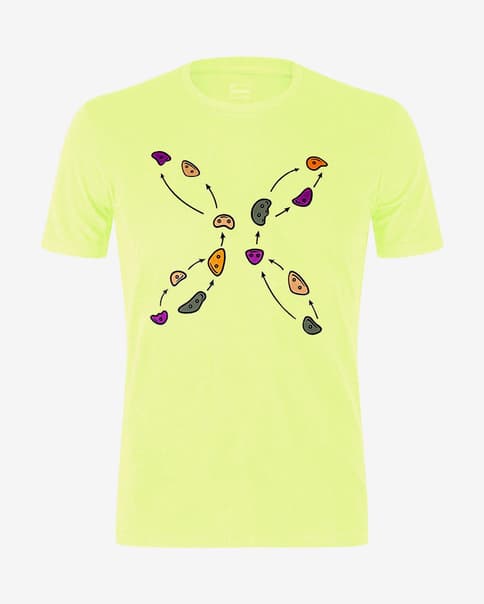 Camiseta Montura Jugs manga corta amarillo brillante