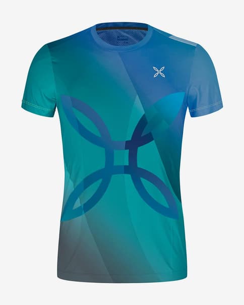 Camiseta Montura Shadow Sublime manga corta azul marino azul turquesa
