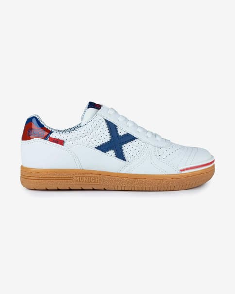 Zapatillas Munich G-3 Profit blanco azul rojo infantil