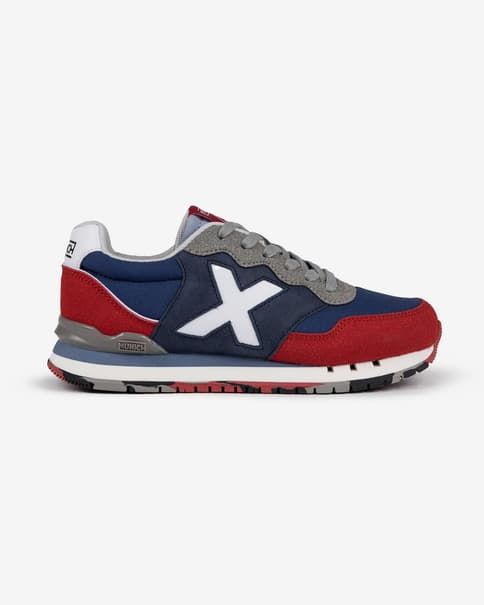 Zapatillas Munich Dash azul rojo gris infantil