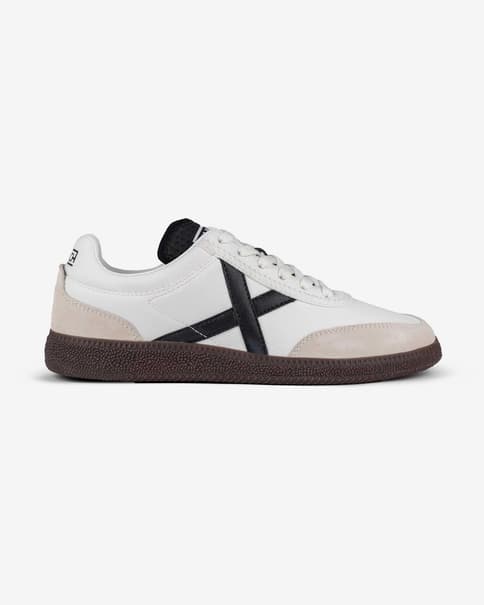 Zapatillas Munich Rumba blanco negro beige