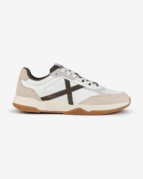 Zapatillas Munich Lyra blanco beige negro